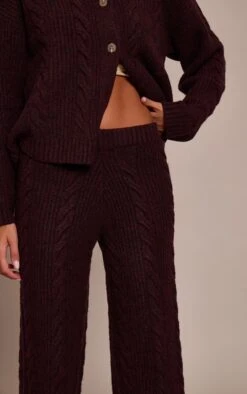 Chocolate Plum Cable Knit Pants -FRAME Clothing Shop 75517c88060fc9db280cec8035f4dd3cd576e699 CNN9454 4 chocolate plum cable knit trousers