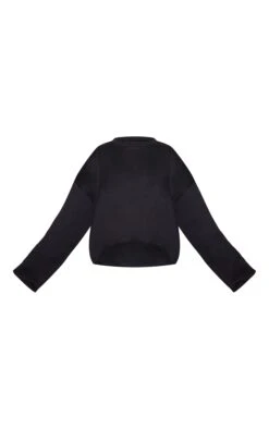 PrettyLittleThing Maternity Black Fleeceback Cropped Sweatshirt - Casual Off-Duty Fit -FRAME Clothing Shop 79f004c6f898c3941e794fb2bd3a0098e7bbd13f cnl5164 5