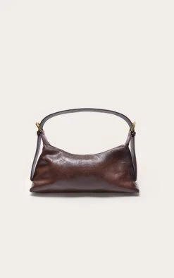 PrettyLittleThing Chocolate Crinkle PU Buckle Detail Slim Shoulder Bag -FRAME Clothing Shop 7ac7fa14a8432611b4268dd6b76d20706e7045c5 CNK0748 3 chocolate crinkle pu buckle detail shoulder bag
