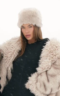 Prettylittlething Brown Winter Faux Fur Hat
