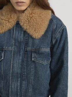 The Shearling Aviator -- Motion -FRAME Clothing Shop 8021105 MTIN 2805 jacket front detail image