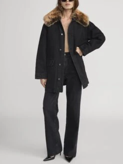 The Shearling Overcoat -- Costello -FRAME Clothing Shop 8023659 CSTL 2273 jacket full front view