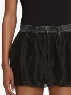 The Atelier Vignette Skirt -- Dim -FRAME Clothing Shop 8025659 DIM 5008659 DIM 11319 skirt front detail image