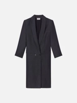 The Atelier Cloaked Overcoat -- Denim