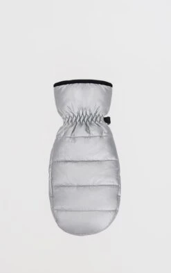 Prettylittlething Silver Nylon Quilted Fleece Lined Mittens -FRAME Clothing Shop 870333f32cd2a62d79bb9160a4545383eae7766a cnj9587 4