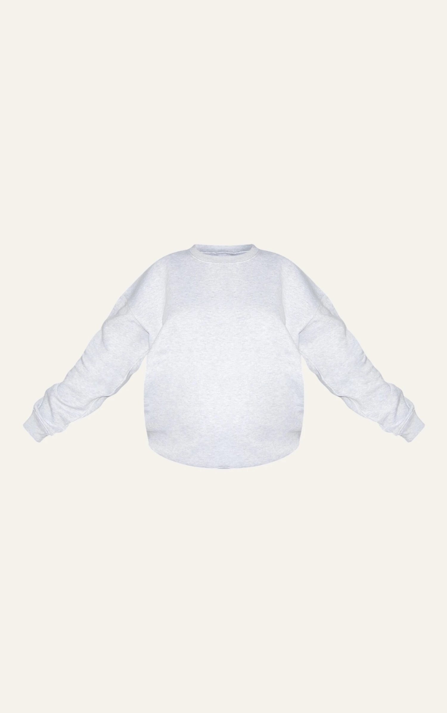 Prettylittlething Maternity Grey Marl Basic Ultimate Sweatshirt 5 Prettylittlething Maternity Grey Marl Basic Ultimate Sweatshirt - Image 5