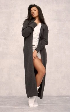 Charcoal Maxi Cardigan