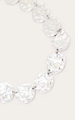 PrettyLittleThing Silver Hammered Disc Statement Necklace - Textured Choker Design 5 PrettyLittleThing Silver Hammered Disc Statement Necklace - Textured Choker Design -FRAME Clothing Shop 8b94f74f1c083b35ea3c3d79636e7ab27bc0440e CNO2981 3 silver hammered disc necklace