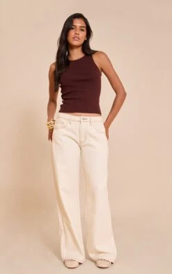 Prettylittlething Chocolate Ribbed Fine Knit – Racer Neck Sleeveless Vest Top 7 Prettylittlething Chocolate Ribbed Fine Knit – Racer Neck Sleeveless Vest Top -FRAME Clothing Shop 8b95a45280d191f1ee02b490f2b1b26548dde7ba CNL6074 3 chocolate fine knit racer neck top