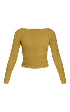 Prettylittlething Olive Towelling Fine Knit Top -FRAME Clothing Shop 934b2610670b840b36d7e4d0c9c6a2871486b429 CNN7193 5 olive towelling fine knit top