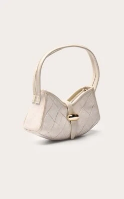 PrettyLittleThing Cream Faux Suede Woven Buckle Shoulder Bag -FRAME Clothing Shop 943192d08e6c0a7c5aa99773a6e04ace4cca09b9 CNO3332 3 cream faux suede weave buckle shoulder bag