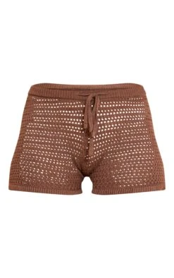 Prettylittlething Mocha Fine Crochet Knit Drawstring Shorts 11 Prettylittlething Mocha Fine Crochet Knit Drawstring Shorts -FRAME Clothing Shop 94b81ff91994967af6309cae332a79af04973404 CNM3377 6 mocha fine crochet knit frill hem drawstring shorts