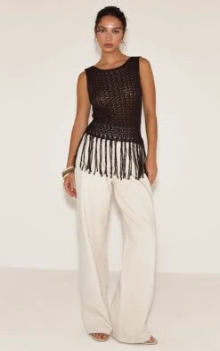 Chocolate Crochet Boat Neck Fringe Top 7 Chocolate Crochet Boat Neck Fringe Top -FRAME Clothing Shop 99623e15c6561c7bd4c9b2bdd10e7ce343539339 CNO0182 3 chocolate crochet boat neck fringe top