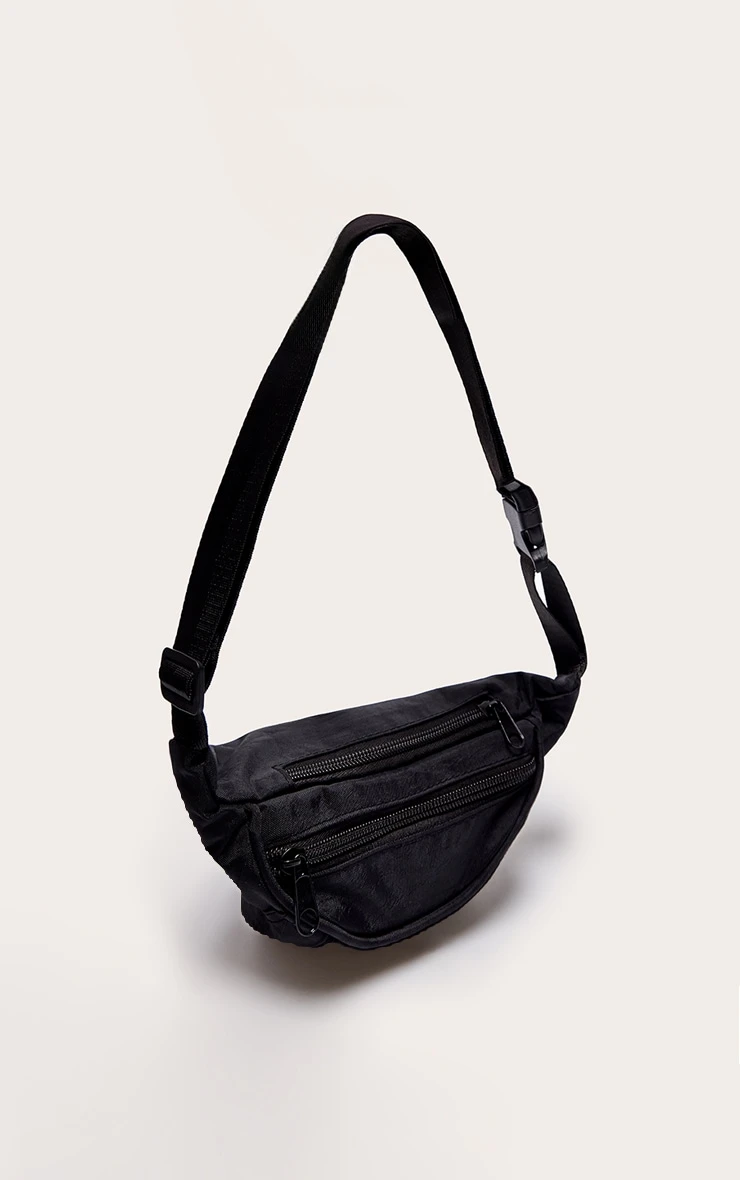 Prettylittlething Black Small Fanny Pack 2 Prettylittlething Black Small Fanny Pack - Image 2