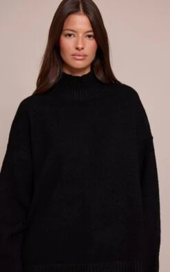 Prettylittlething Black Oversized Polo Neck Knitted Sweater 7 Prettylittlething Black Oversized Polo Neck Knitted Sweater -FRAME Clothing Shop 9ae7aea7367f3e1baf330216d8e7a7c35239aea0 CNN7016 1 black oversized polo neck knitted jumper