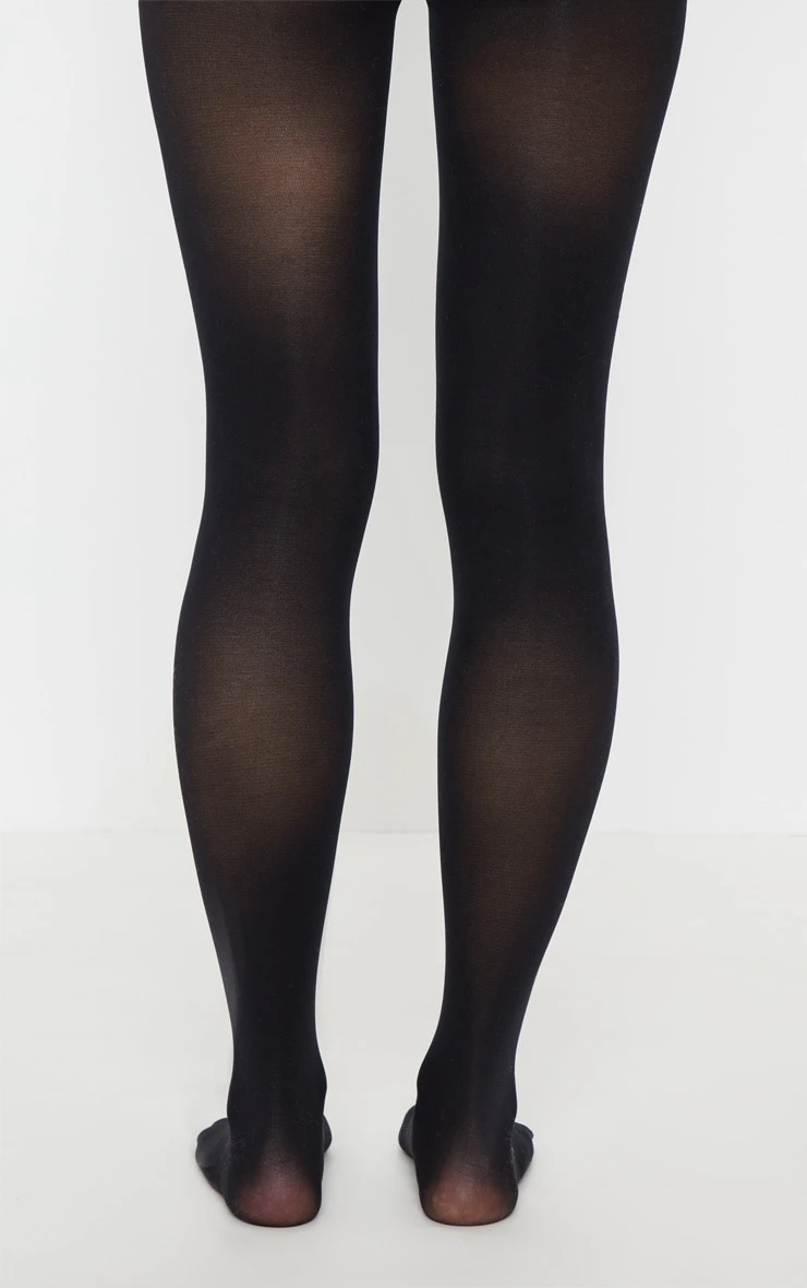 PrettyLittleThing Black 60 Denier Opaque - High-Stretch Comfort Hosiery Tights 3 PrettyLittleThing Black 60 Denier Opaque - High-Stretch Comfort Hosiery Tights - Image 3