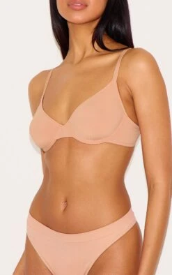 Prettylittlething Dark Nude Non Cupped Underwired Bra -FRAME Clothing Shop 9f42466ee26372d56c083c4520f15ac859b47f70 CNL6106 4 dark nude non cupped underwired bra
