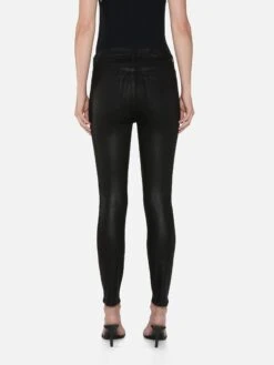 The Alix -- Black Coated -FRAME Clothing Shop ALHSK403C BCKC 1095 jeans back image