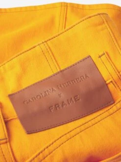 The Corset Mini Skirt -- Marigold -FRAME Clothing Shop CH01DSK728 MRGD V3 skirt detail image