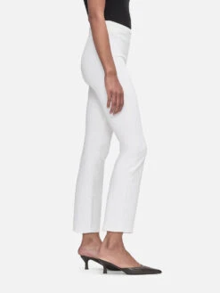 The Jetset Crop Mini Boot -- White 8 The Jetset Crop Mini Boot -- White -FRAME Clothing Shop JSCMB632 WHT 6177 jean side image