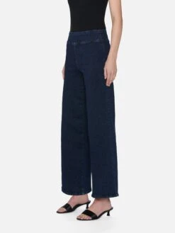 The Jetset Slim Palazzo -- Keller 10 The Jetset Slim Palazzo -- Keller -FRAME Clothing Shop JSLSP630 KELR 0905 jeans side angled image