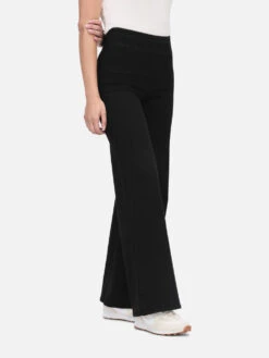 The Jetset Wide Leg -- Sheen Noir -FRAME Clothing Shop JWL631 SHNO 4471 jeans front angled image