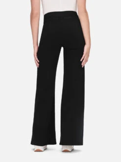 The Jetset Wide Leg -- Sheen Noir -FRAME Clothing Shop JWL631 SHNO 4509 jeans back image