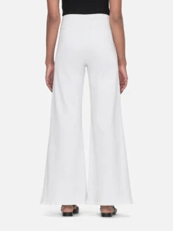 The Jetset Wide Leg -- White -FRAME Clothing Shop JWL632 WHT 5924 jeans back image