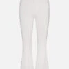 Le Crop Mini Boot -- White Raw Fray