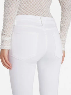 Le High Skinny -- Blanc -FRAME Clothing Shop LHSK790 BLANC 1346 jeans back view