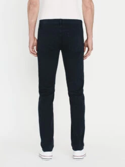 L'Homme Slim Twill -- Garage Navy -FRAME Clothing Shop LMH445 GNVY LUCA 0218LR jeans back image