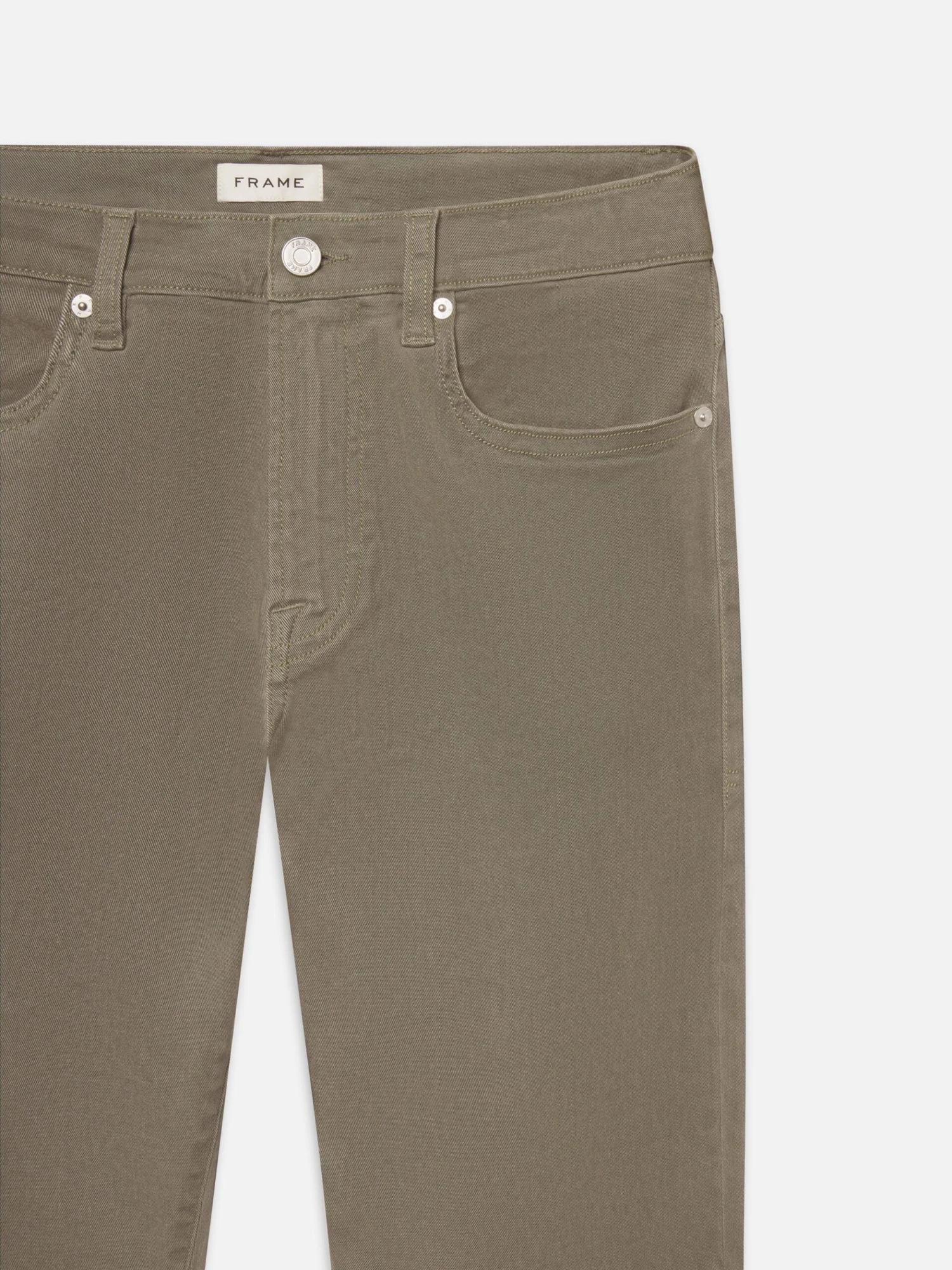 L'Homme Slim Brushed Twill -- Dusty Sage 2 L'Homme Slim Brushed Twill -- Dusty Sage - Image 2