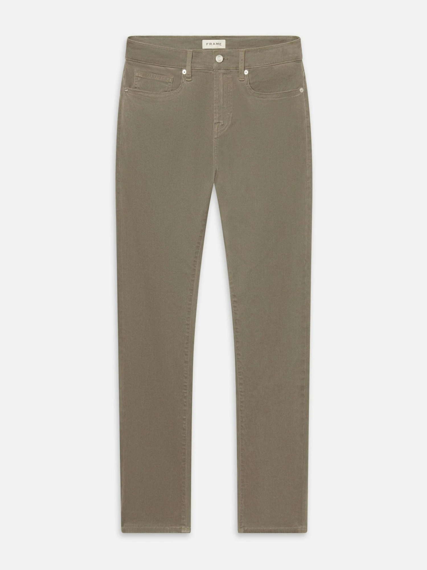 L'Homme Slim Brushed Twill -- Dusty Sage 1 L'Homme Slim Brushed Twill -- Dusty Sage