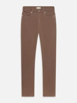 L'Homme Slim Brushed Twill -- Latte Brown