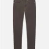 FRAME L'Homme Slim Brushed Twill Pants in Mocha - Men's Designer Mid-Rise Tapered Fit