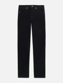 L'Homme Slim Navy Brushed Twill – Sustainable Mid-Rise 5-Pocket Slim Fit Pants