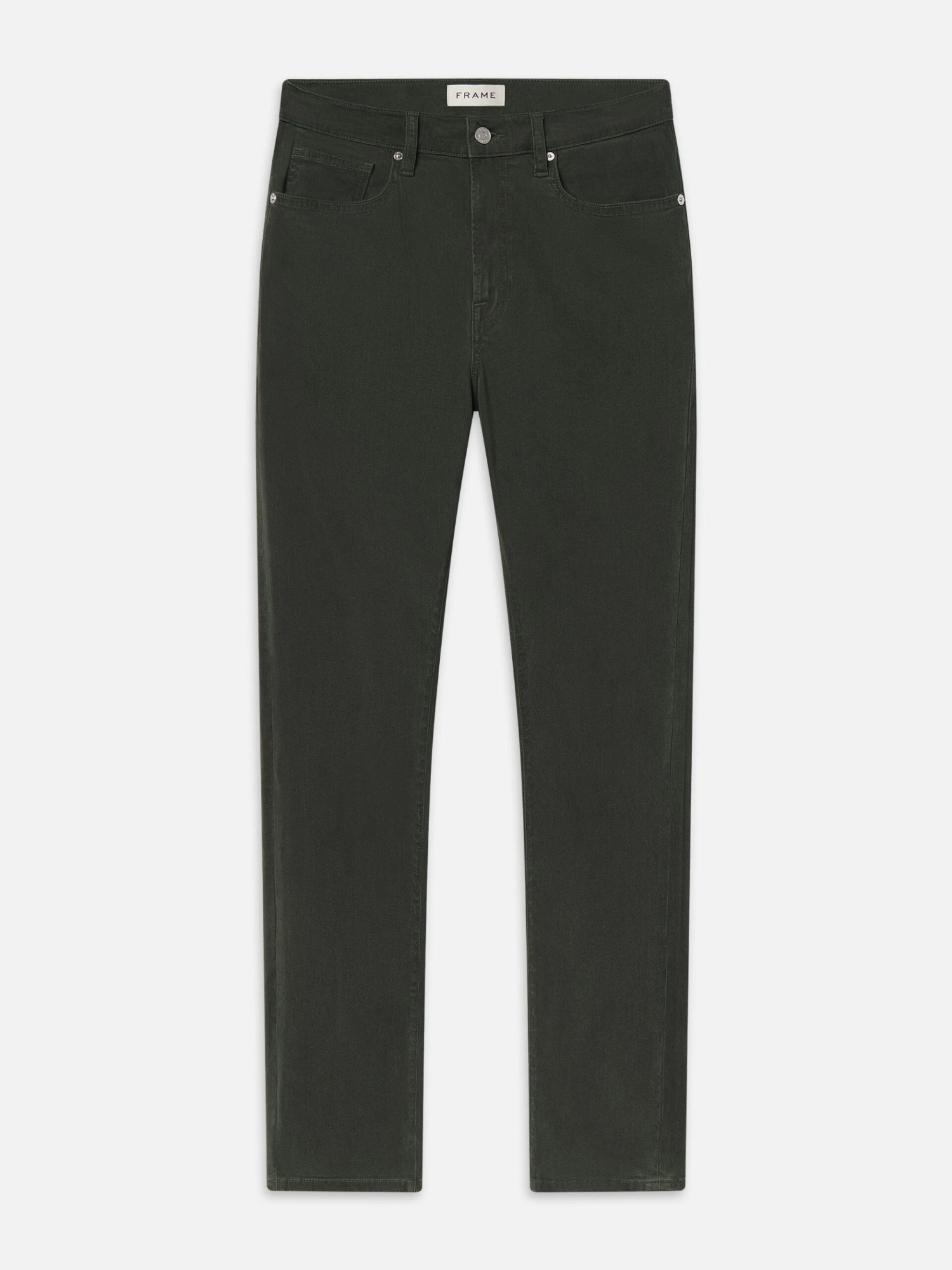 L'Homme Slim Brushed Twill -- Olive 1 L'Homme Slim Brushed Twill -- Olive