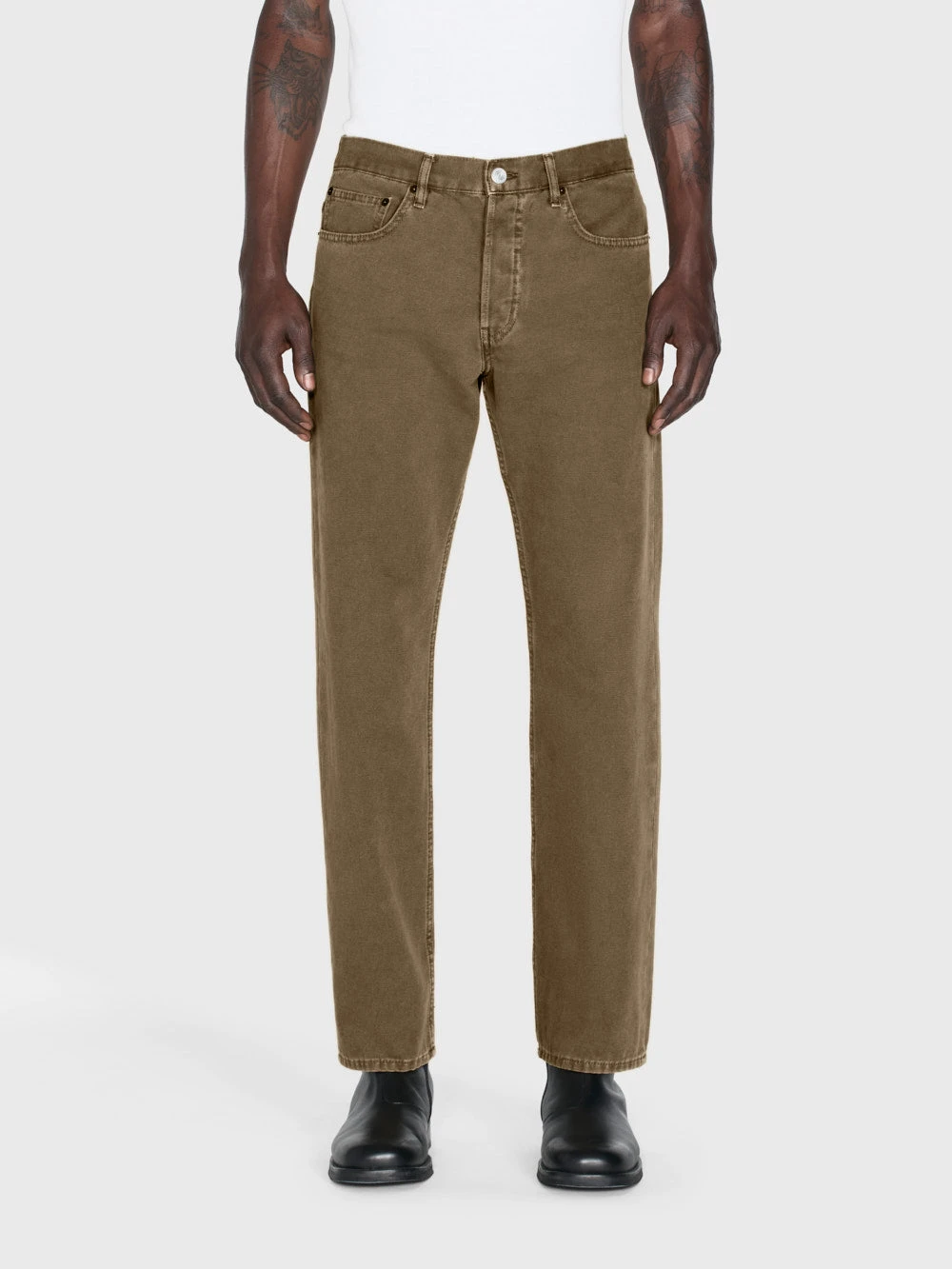 The Straight Jean -- Light Brown 2 The Straight Jean -- Light Brown - Image 2