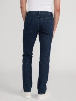 Men's Modern Straight Leg Jeans in Orion - Mid-Rise Stretch Denim -FRAME Clothing Shop LMSST0467 ORIN 0376 jeans back image