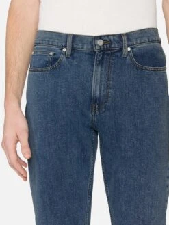 Modern Straight Jeans in Blue Lake – Mid-Rise Faded Stretch Denim 7 Modern Straight Jeans in Blue Lake – Mid-Rise Faded Stretch Denim -FRAME Clothing Shop LMSST469 BLUL 00894 jeans front detail image