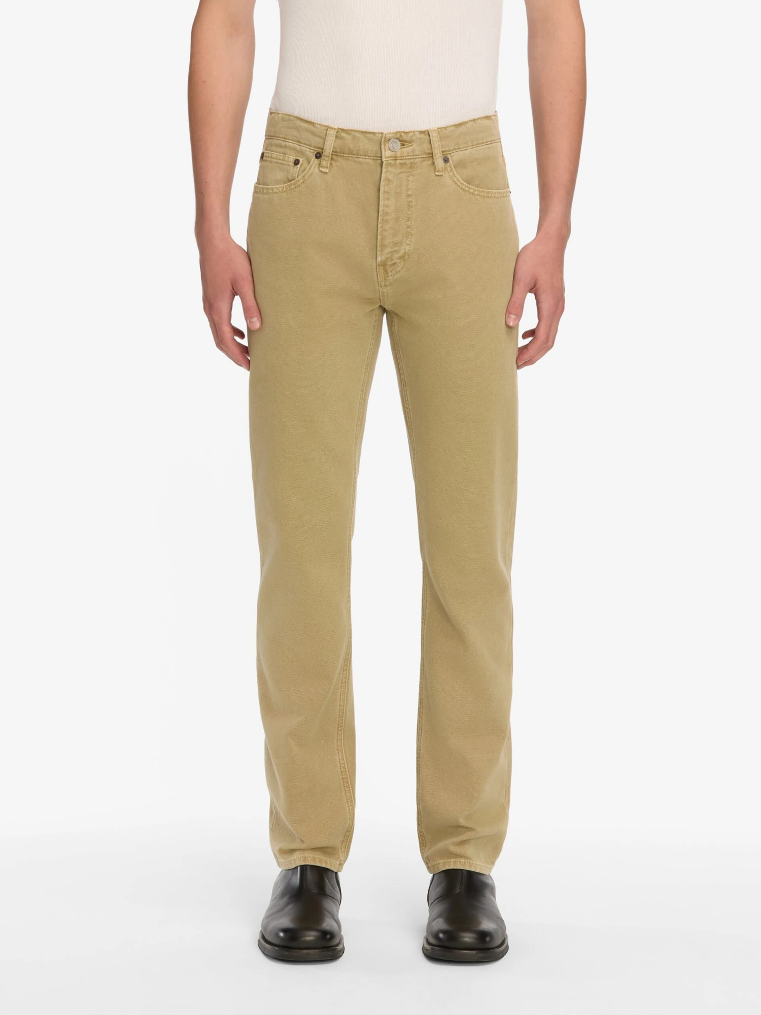 The Straight Jean -- Antique French Beige 2 The Straight Jean -- Antique French Beige - Image 2