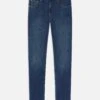 Men's Modern Straight Leg Jeans in Arcade - Mid-Rise Stretch Indigo Denim