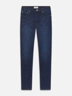 Modern Straight Fusion Dark Blue Wash – Mid-Rise Straight-Leg Men's Stretch Denim Jeans