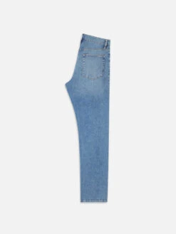 Modern Straight Driver - Sustainable Indigo Stretch Straight Leg Men's Denim -FRAME Clothing Shop LMSST785 DRIV B2 jean back packshot image