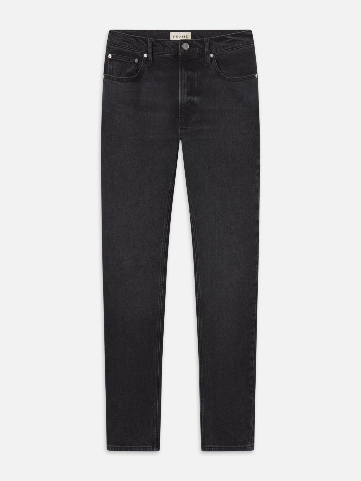 Modern Straight Fit Men's Denim Jeans β Fuse Mid-Blue Stretch-Cotton 5-Pocket 1 Modern Straight Fit Men's Denim Jeans β Fuse Mid-Blue Stretch-Cotton 5-Pocket