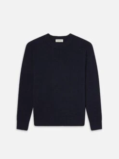 Navy Blue 100% Pure Cashmere β Modern Fit Luxury Crewneck Sweater