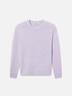 Men's Old Lavender Cashmere Crewneck Sweater – Classic Fit 100% Woolen Knit
