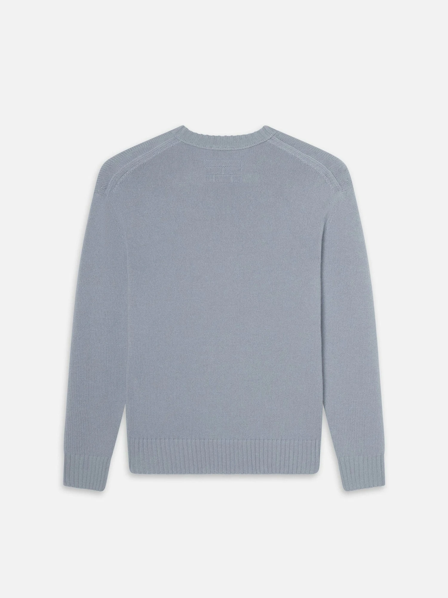 Smoky Blue 100% Woolen Cashmere Crewneck Sweater β Classic Fit Men's Knitwear 5 Smoky Blue 100% Woolen Cashmere Crewneck Sweater β Classic Fit Men's Knitwear - Image 5