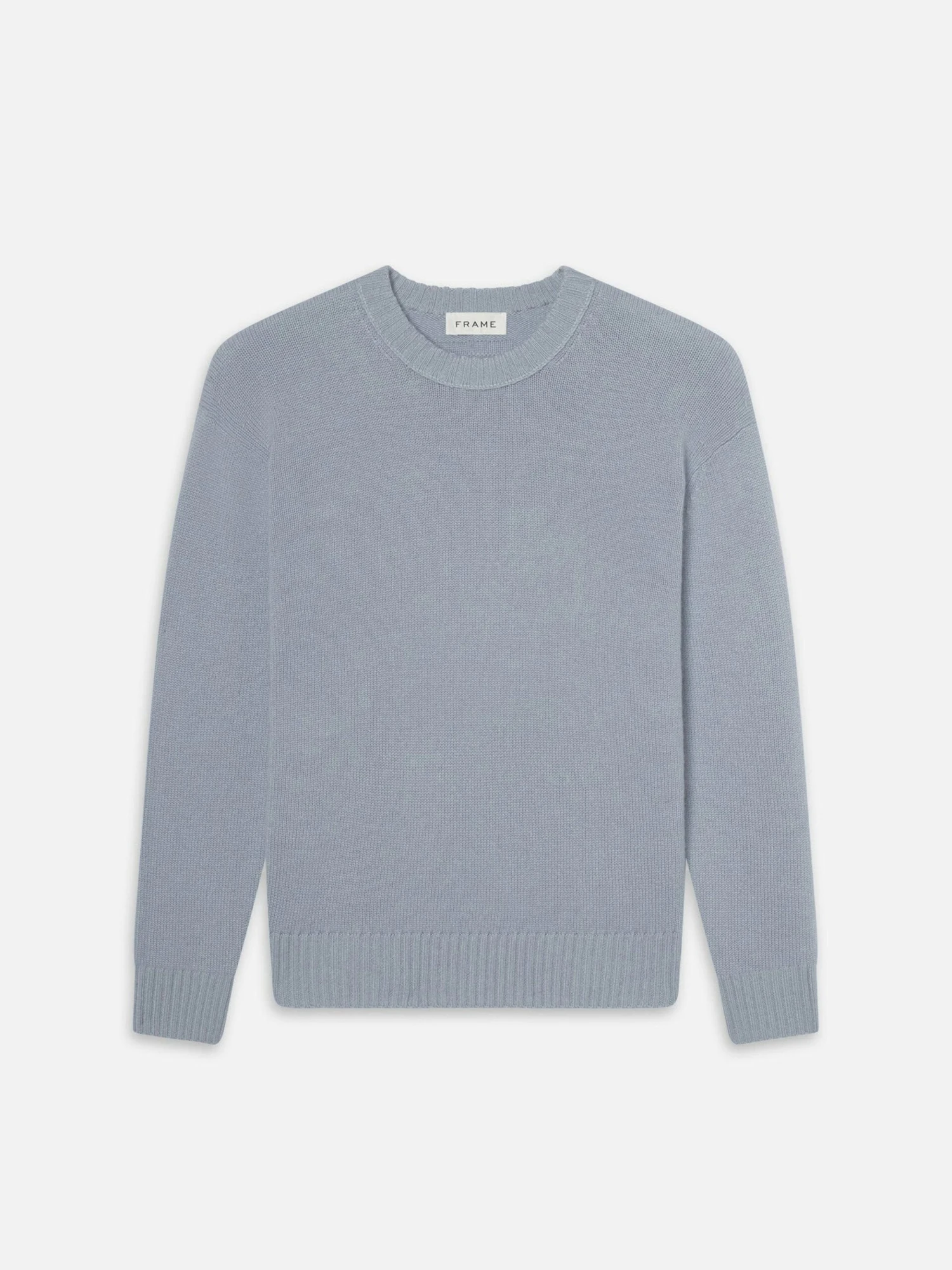 Smoky Blue 100% Woolen Cashmere Crewneck Sweater β Classic Fit Men's Knitwear 1 Smoky Blue 100% Woolen Cashmere Crewneck Sweater β Classic Fit Men's Knitwear