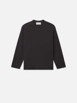 Duo Fold Long Sleeve Crew -- Dark Grey